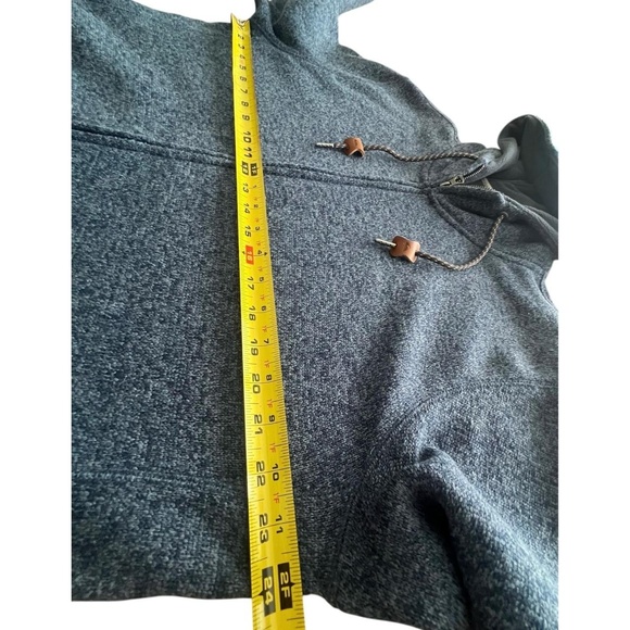 Quiksilver Mens Large Hoodie Winter Athletic Ski Full Zip Sweatshirt Blue - Picture 8 of 10